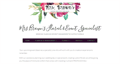 Desktop Screenshot of mrsbrownsfloralandevent.com